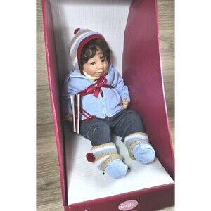 Vtg Gotz Limited Numbered Baby Boy Doll "Tom" #252/1000 With Tag.  New In Box